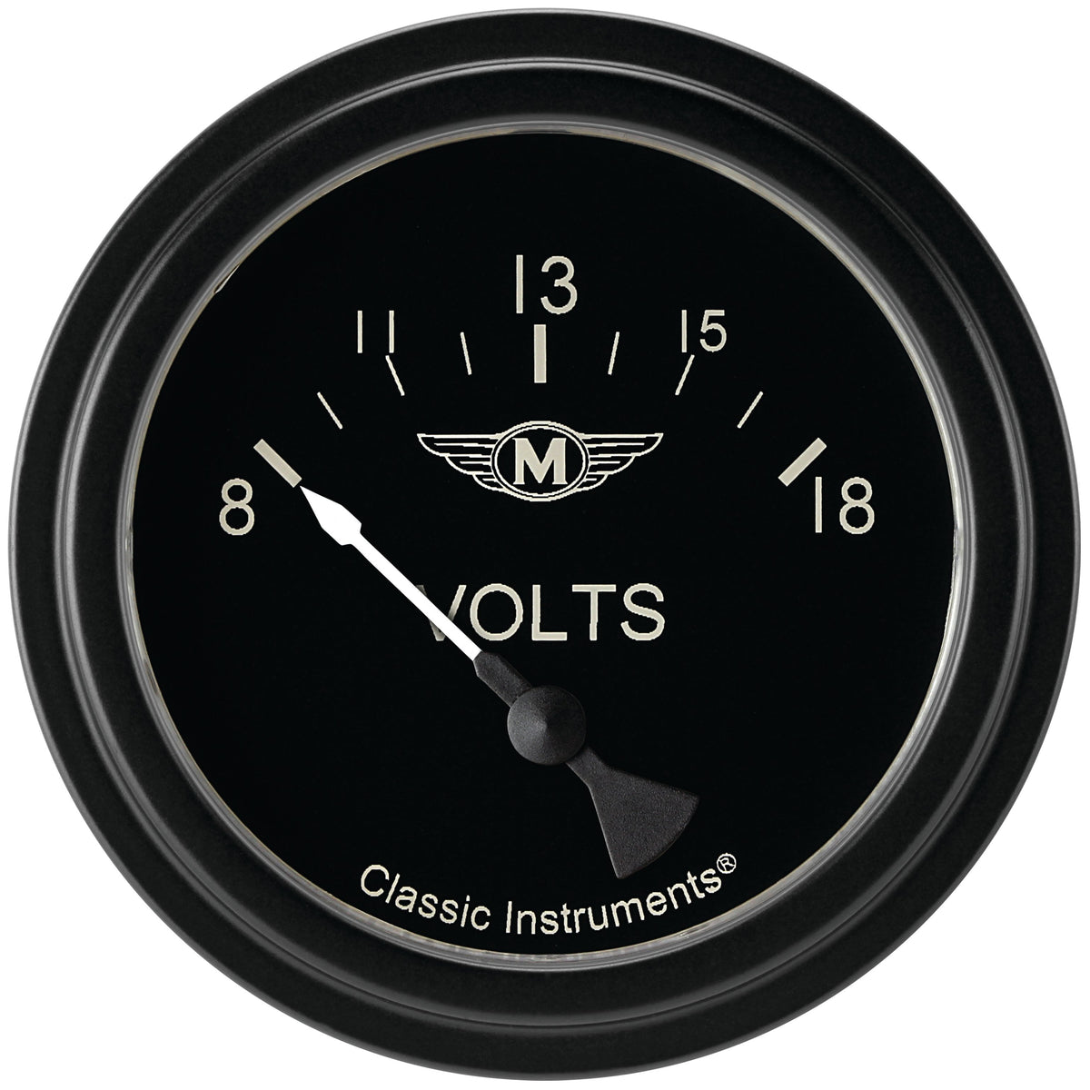 Classic Instruments Moal Bomber 2-5/8" Volt Gauge - MA230BLF