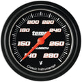 Classic Instruments Velocity Black 2-5/8" Full Sweep Water Temp Gauge - VS326BBPF-02