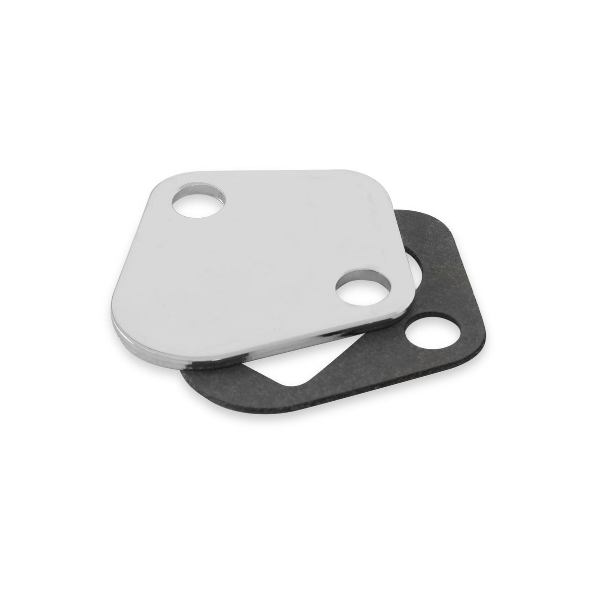 Mr. Gasket Fuel Pump Block Off Plate - Chrome - 1516