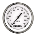Classic Instruments White Hot 3-3/8" Speedometer Gauge - WH57SLF