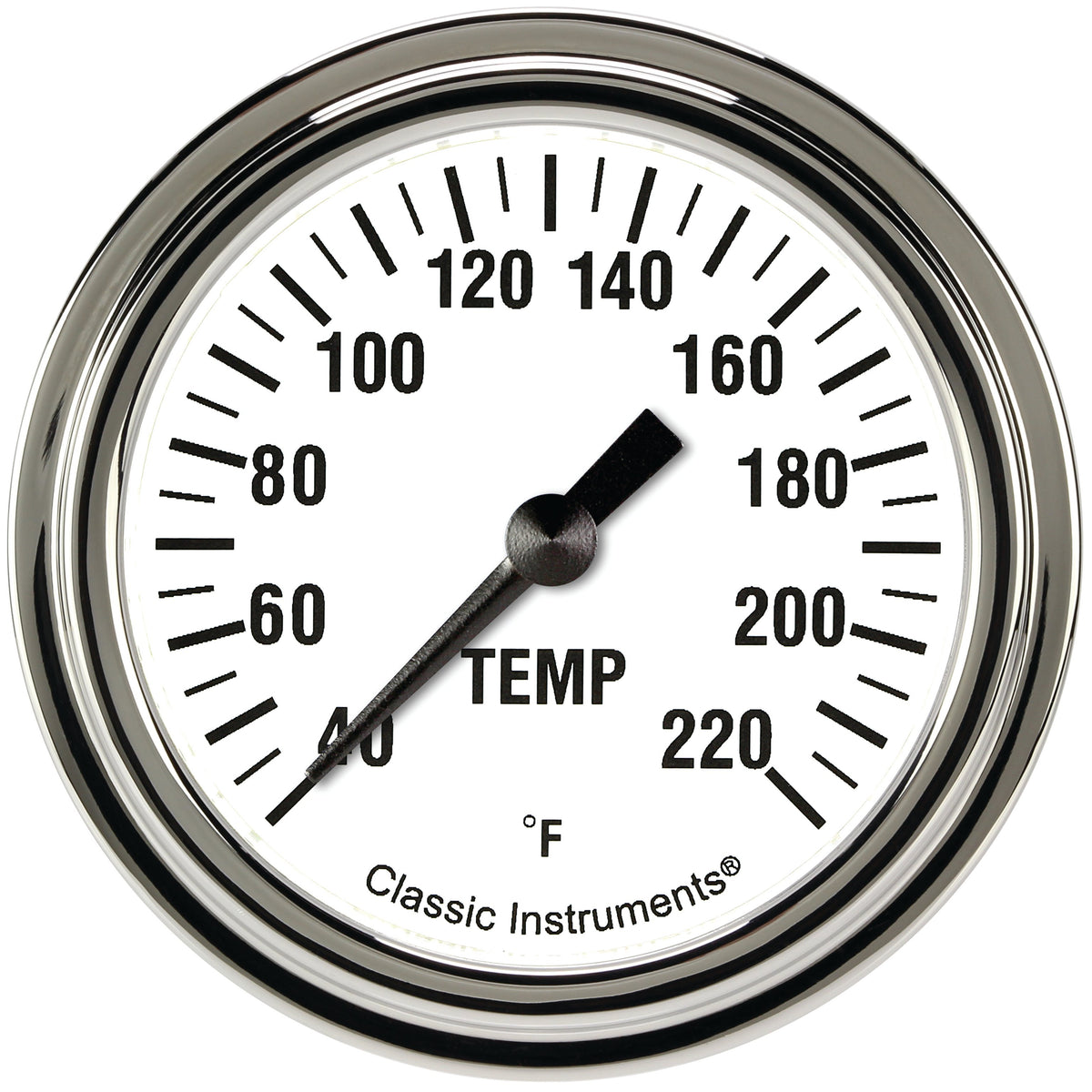 Classic Instruments White Hot 2-5/8" Stock Eliminator Tempature Gauge - WH329SLF