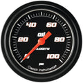 Classic Instruments Velocity Black 2-5/8" Oil Pressure Gauge - VS381BBLF