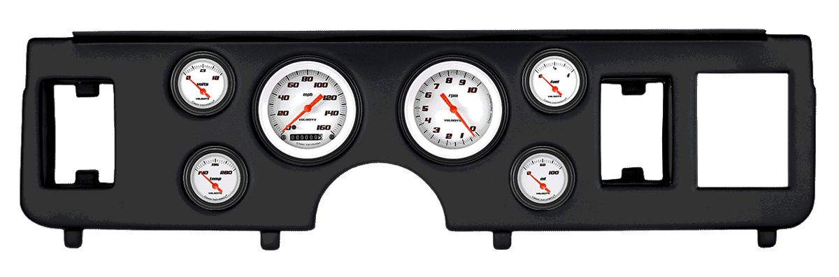 Classic Instruments Velocity White Series Short Sweep Gauge Set - CDMU79VSW01BL