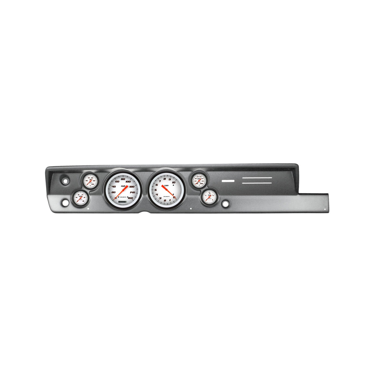 Classic Instruments 1967-69 Velocity White Full Sweep 6 Gauge Set Mopar - CDPB67VSW151BA