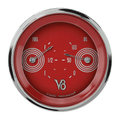 Classic Instruments V8 Red Steelie 3-3/8" Dual - V8RS72SHC
