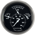 Classic Instruments Tetra Series Black Combination Gauge - TE40BSLF