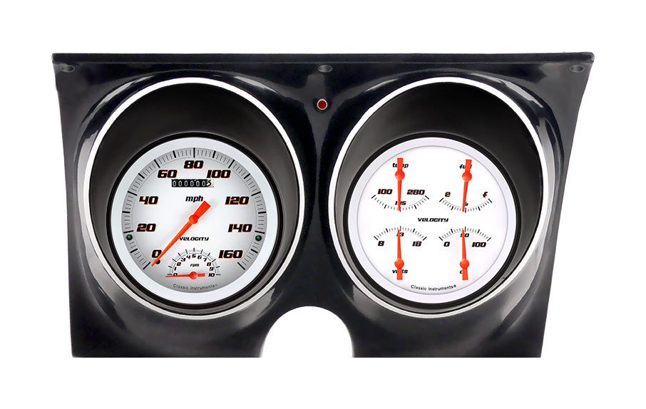 Classic Instruments Velocity White 1967-68 Camaro Package - CAM67VSW