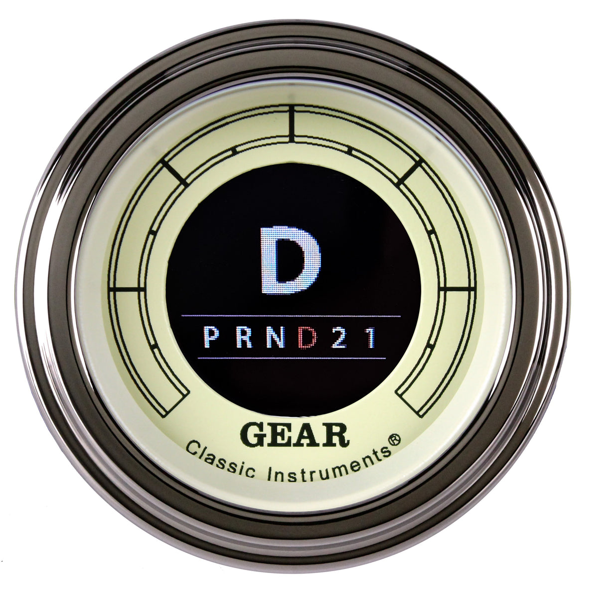 Classic Instruments Vintage 2-1/8" Digital Oled Gear Indicator - VT06DSLF