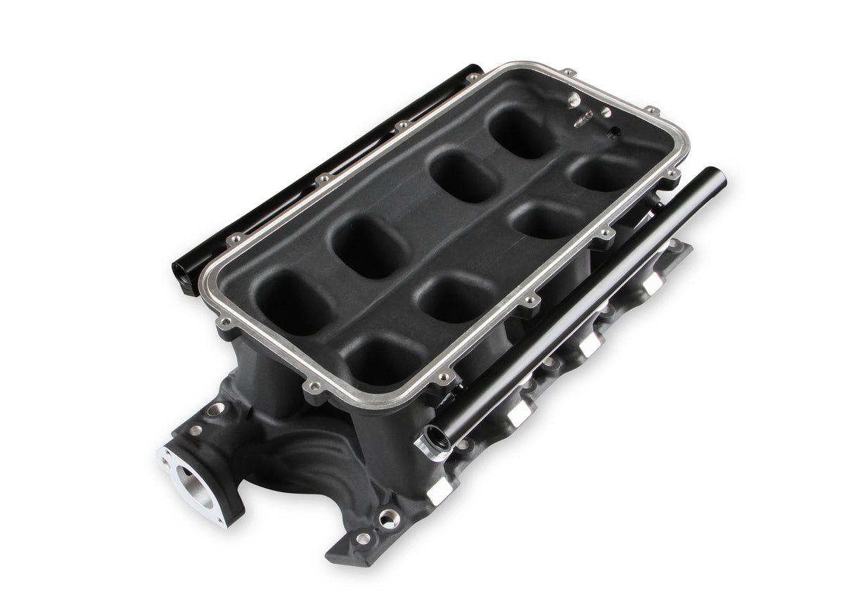 Holley EFI 8.2" SBF Ford Hi-Ram EFI Manifold Base-Black - 300-274BK