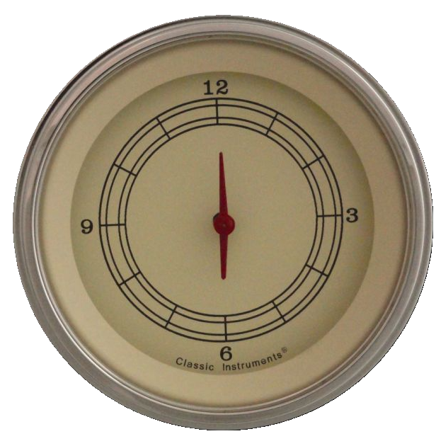 Classic Instruments Vintage 3" Clock W Reset - VT93SLC