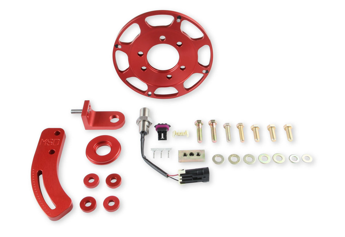 MSD Crank Trigger Wheel Kit - Flying Magnet - Hall-Effect  - SBC - 7 in. - 86101