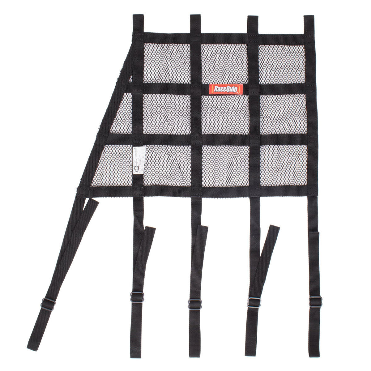 RaceQuip Mesh/Ribbon Hybrid Window Net - Angled Front - w/ Mounting Straps - 823003RQP