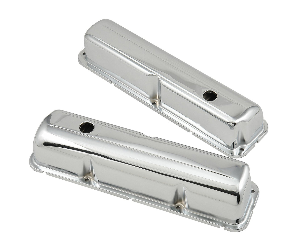 Mr. Gasket Chrome Valve Covers with Baffle - 9412