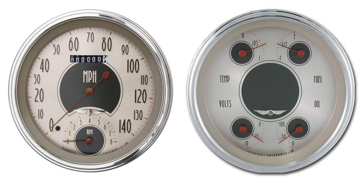Classic Instruments 1947-53 American Nickel Chevy Truck - Speedtachular/Quad-LS - CT47AN62-LS