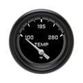 Classic Instruments AutoCross Gray 2-5/8" Short Sweep Water Temp Gauge - AX226GBPF-08