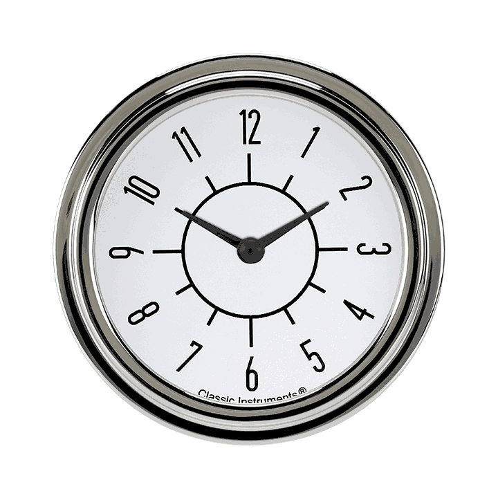Classic Instruments 6-Pack Matching White 2-5/8" Clock - SX92WSLF