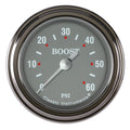 Classic Instruments Silver Gray 2-1/8" Boost Gauge (60 PSI) - SG143SLF