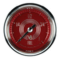 Classic Instruments V8 Red Steelie 2-1/8" Fuel Level Gauge - V8RS109SHC