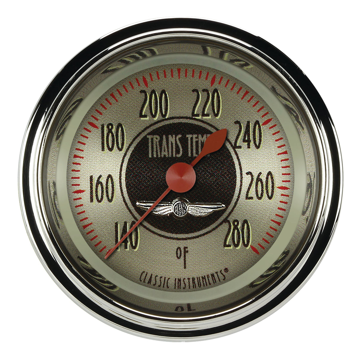 Classic Instruments All American Nickel 2-1/8" Transmission Tempature Gauge - AN127SHC