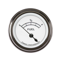 Classic Instruments Classic White 2-1/8" Fuel Level Gauge (240-33 Ohm) - CW09SLC