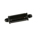 Mr. Gasket -6 AN Male Fuel Filter 30 Micron - Black - 2006-BL
