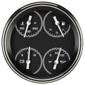 Classic Instruments AutoCross Gray 5" Quad Gauge (240-33 Ohm) - AX75GSLF