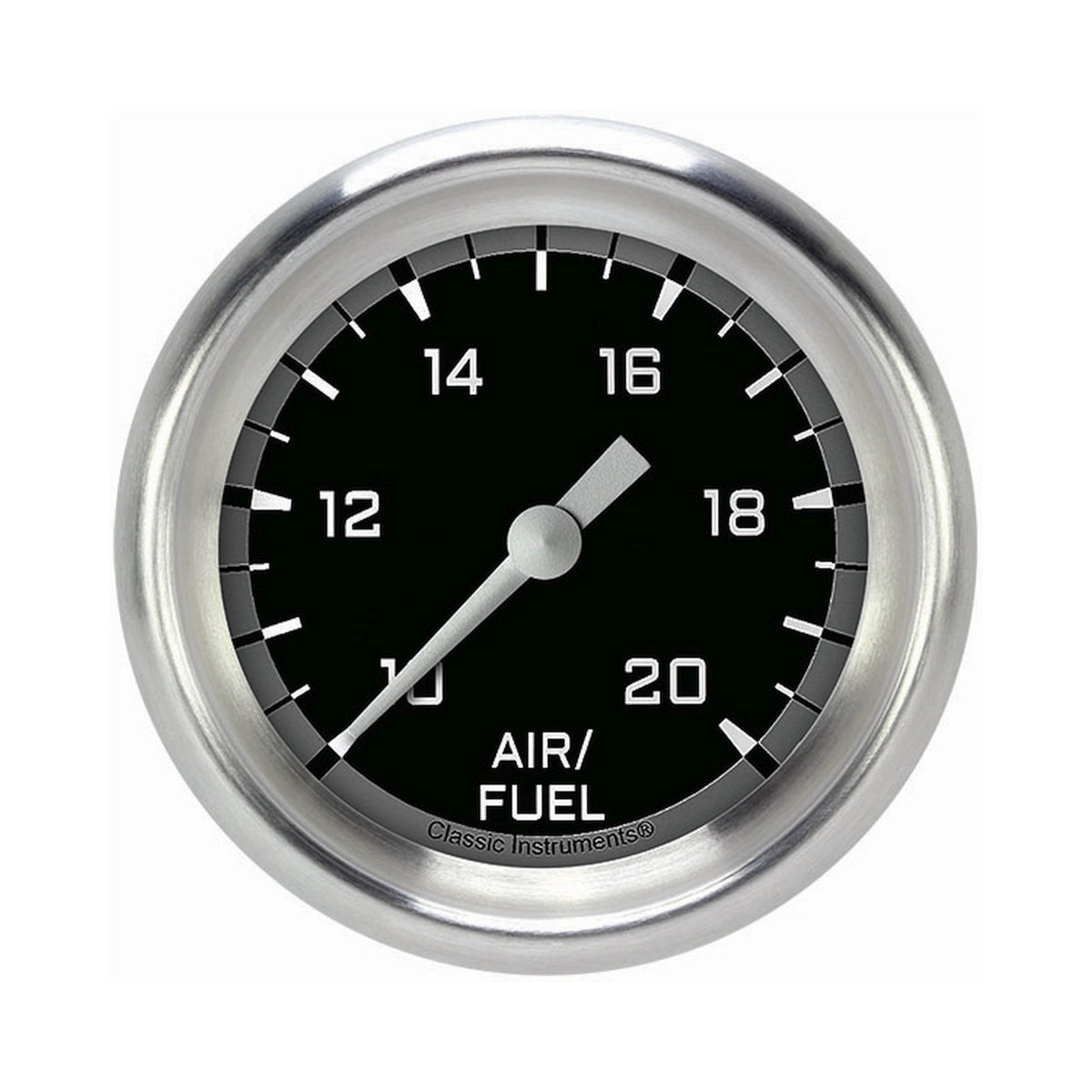 Classic Instruments Autocross Gray 2-5/8" Air Fuel Ratio Gauge - AX394GAPF