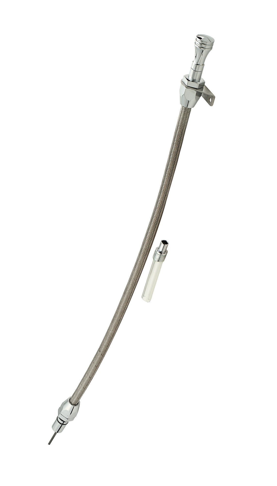 Mr. Gasket Automatic Transmission Dipstick & Tube - Braided Stainless Steel - 9704G