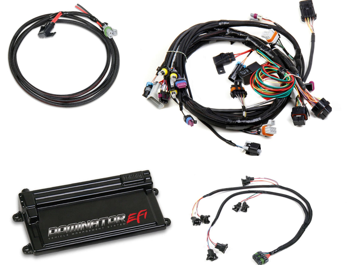 Holley EFI Dominator EFI Kit - LS1 Main Harness with EV1 Injector Harness - 550-650