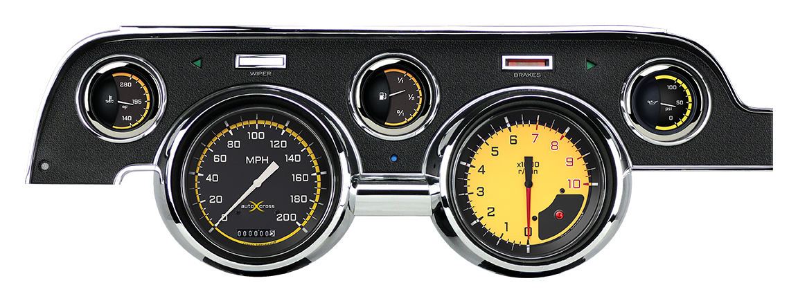 Classic Instruments Autocross Yellow Package - MU67AXY