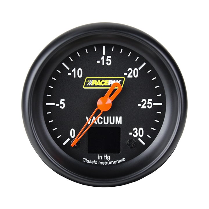 Classic Instruments Racepak 2-5/8" Vac 30 in HG Black - 250-CI-340BB