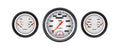 Classic Instruments Velocity White 5" SpeedTach with Two 3" Dual Gauges GM - VS61WBPF
