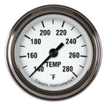 Classic Instruments White Hot 2-1/8" Full Sweep Water Temperature Gauge - WH126SLF-04
