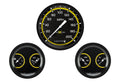 Classic Instruments AutoCross Yellow 5" Speedometer with Two 3" Gauges GM - AX64YBLF