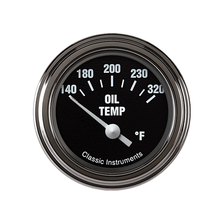 Classic Instruments Hot Rod 2-1/8" Oil Temperature Gauge - HR28SLC
