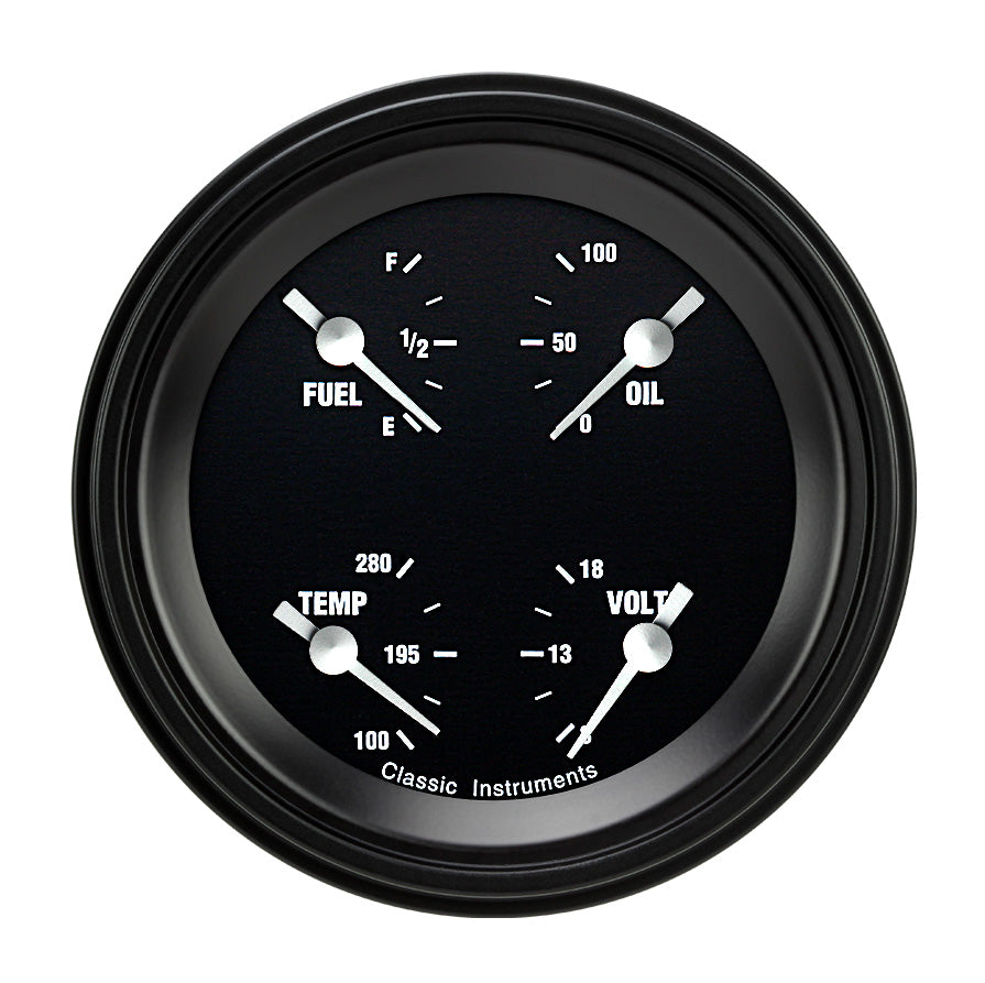 Classic Instruments Hot Rod 3" Quad (0-90 Ohm) - HR79BLF