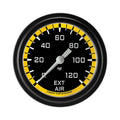 Classic Instruments Autocross Yellow 2-5/8" External Air Tempature Gauge - AX399YBLF
