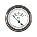 Classic Instruments Classic White 2-1/8" Oil Pressure Gauge - CW81SLC