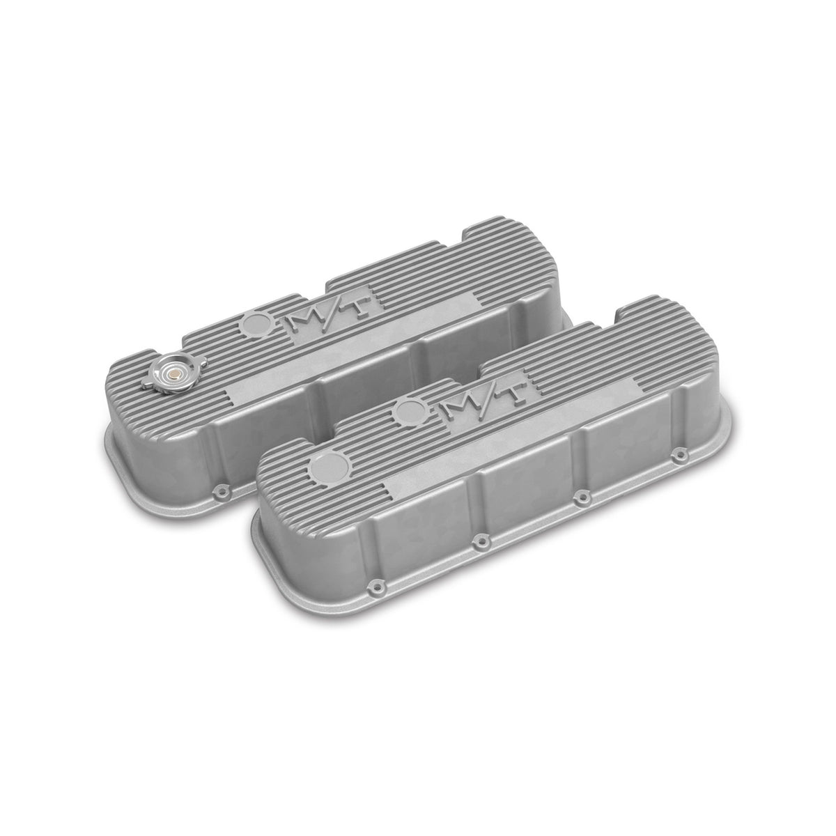 Holley Tall M/T Valve Covers for Big Block Chevy Engines - Natural Cast Finish - 241-150
