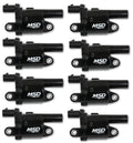 MSD Ignition Coil - Blaster Series - Gen V GDI Engine - Black - 8-Pack- Round - 826883