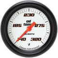 Classic Instruments Velocity White 2-5/8" Oil Temperature Gauge - VS328WBPF