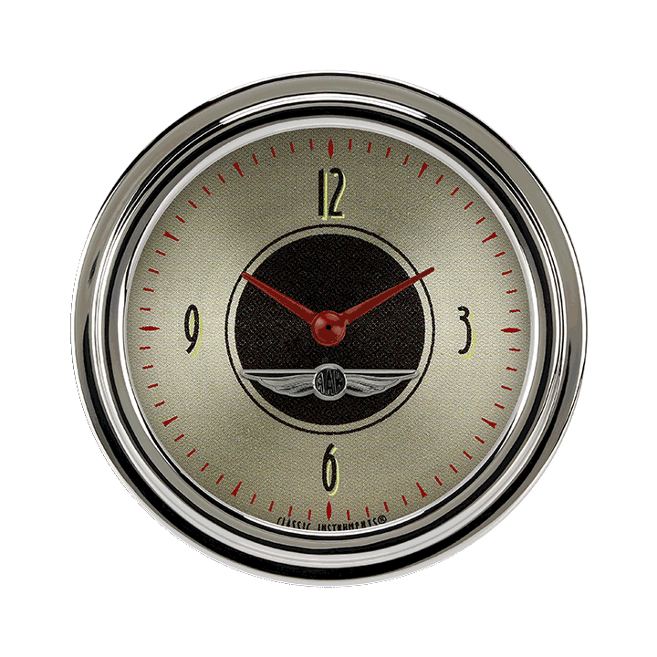 Classic Instruments All American Nickel 2-5/8" Clock - AN92SLC