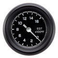 Classic Instruments Autocross Gray 2-1/8" Pyrometer Full Sweep Gauge - AX198GBPF