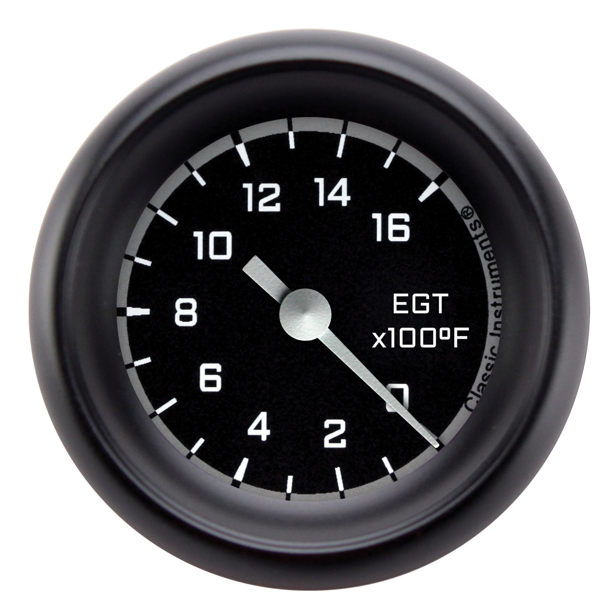 Classic Instruments Autocross Gray 2-1/8" Pyrometer Full Sweep Gauge - AX198GBPF
