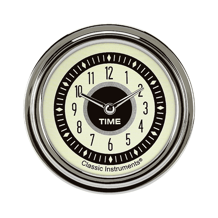 Classic Instruments Nostalgia VT 2-5/8" Clock - NT92SLC