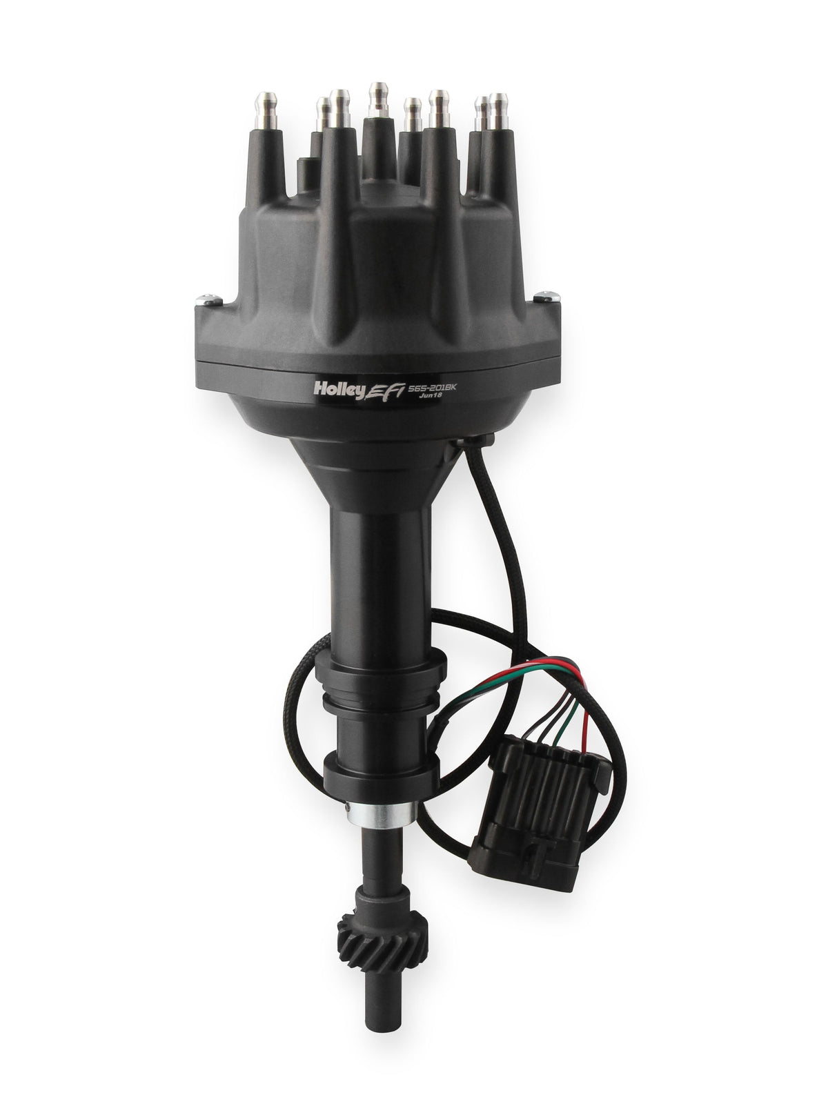 Holley EFI Dual Sync Ford 351W Distributor, Black - 565-201BK