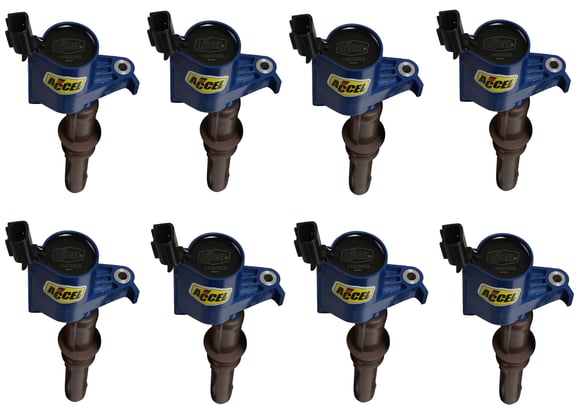 Ignition Coil - SuperCoil - 2008-2014 Ford 4.6L/5.4L/6.8L 3-valve, Blue, 8-Pack 140033EB-8