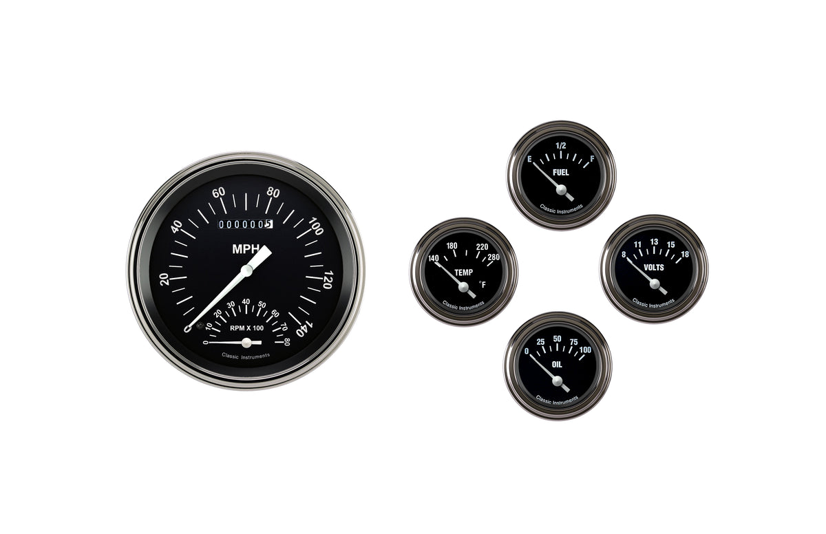 Classic Instruments 1957 - 1960 Ford Truck Gauge Set Hot Rod - FT57HR65