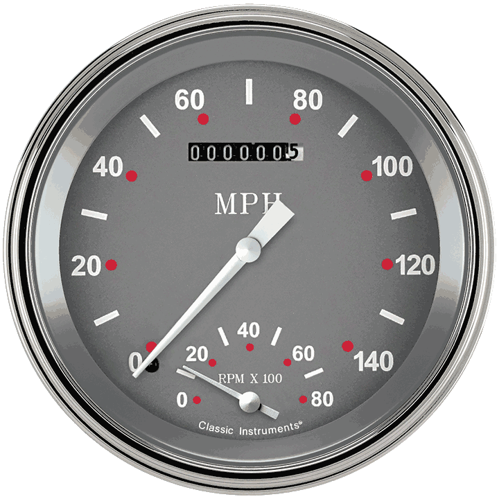 Classic Instruments SG Series 5" Speedtachular Speedometer Gauge - SG50SLC