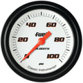 Classic Instruments Velocity White 2-5/8" Fuel Pressure Gauge (100 PSI) - VS346WBLF